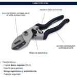 Tijera Bremen para Podar 8.5 Pulgadas con Yunque Recto Profesional