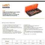 Set Tubos Estriados Bahco 1/4 Pulgada con Crique y Puntas 25 Piezas