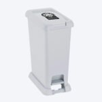 Basurero Pedal 20 L Blanco Rimax