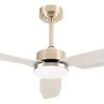 Ventilador De Techo Kanjihome Silver 3 Aspas Fijas