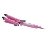 Rizador De Pelo Kanji Beauty 3 Pinzas Rosa 60W Profesional Potencia