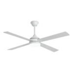 Ventilador De Techo Telefunken Blanco 4 Aspas Fijas