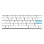 Teclado Gamer Ducky One 2 Mini Rgb White Rgb Kailh Box Silent Red Swicht Double-Shot Pbt Mecanico