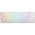 Teclado Mecanico Ducky One 3 Sf Teclas Blancas Velocidad Interruptor Plateado Ingles Pbt Doble Disparo Sin Costuras Estuche Superior Blanco Estuche In